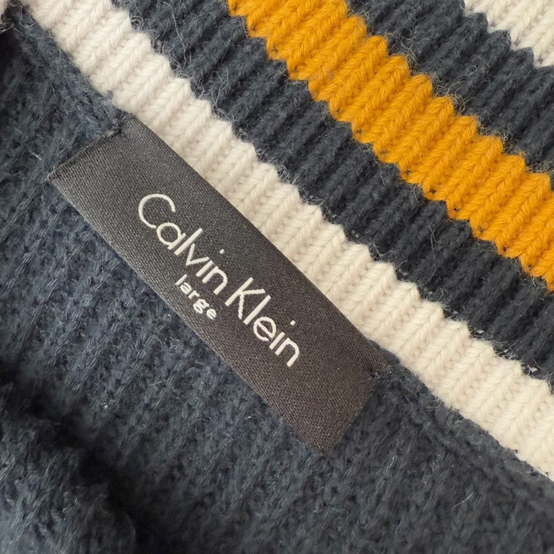 캘빈클라인 아이비리그 브이넥 니트 r1929 상품이미지6