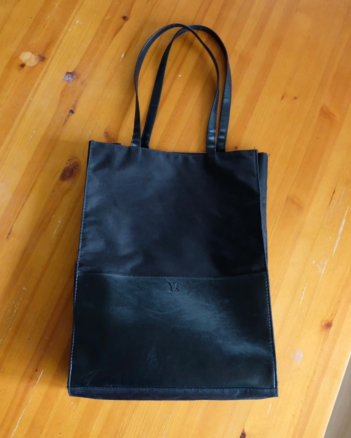 Y’s Leather Panel Nylon Tote Bag 상품이미지2