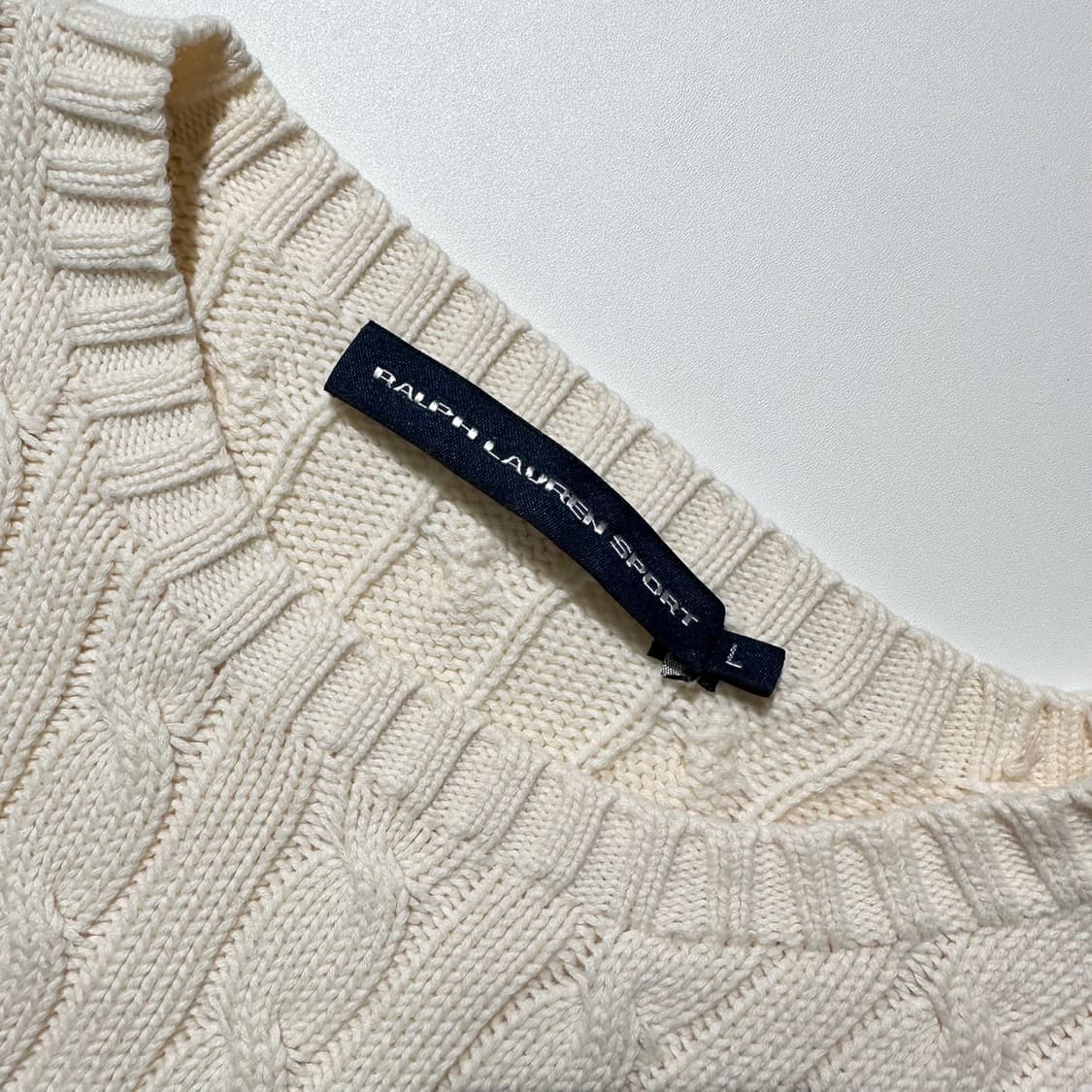 폴로 랄프로렌 케이블 라운드 니트 상품이미지4