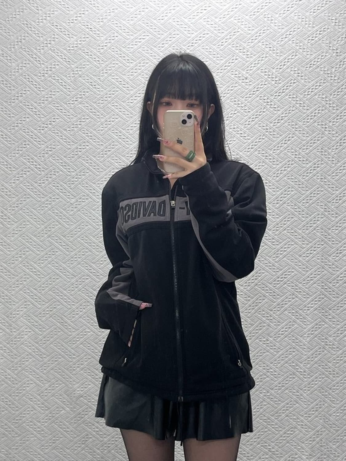 할리 데이비슨 올드스쿨 스트릿 모터사이클 레이싱 집업 S C11663 상품이미지1