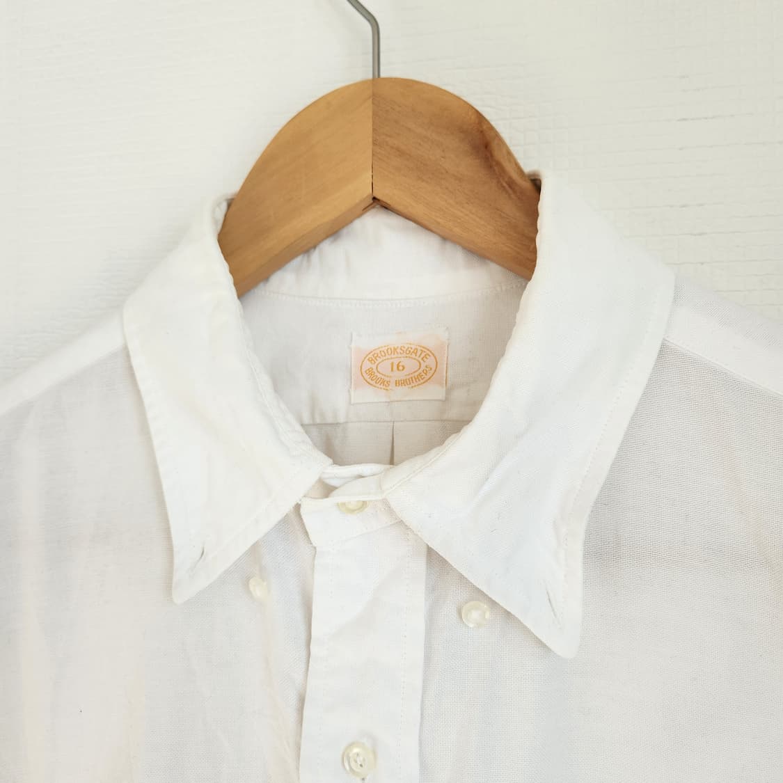 70s 브룩스 브라더스 옥스포드 버튼다운 셔츠(USAmade) 상품이미지5