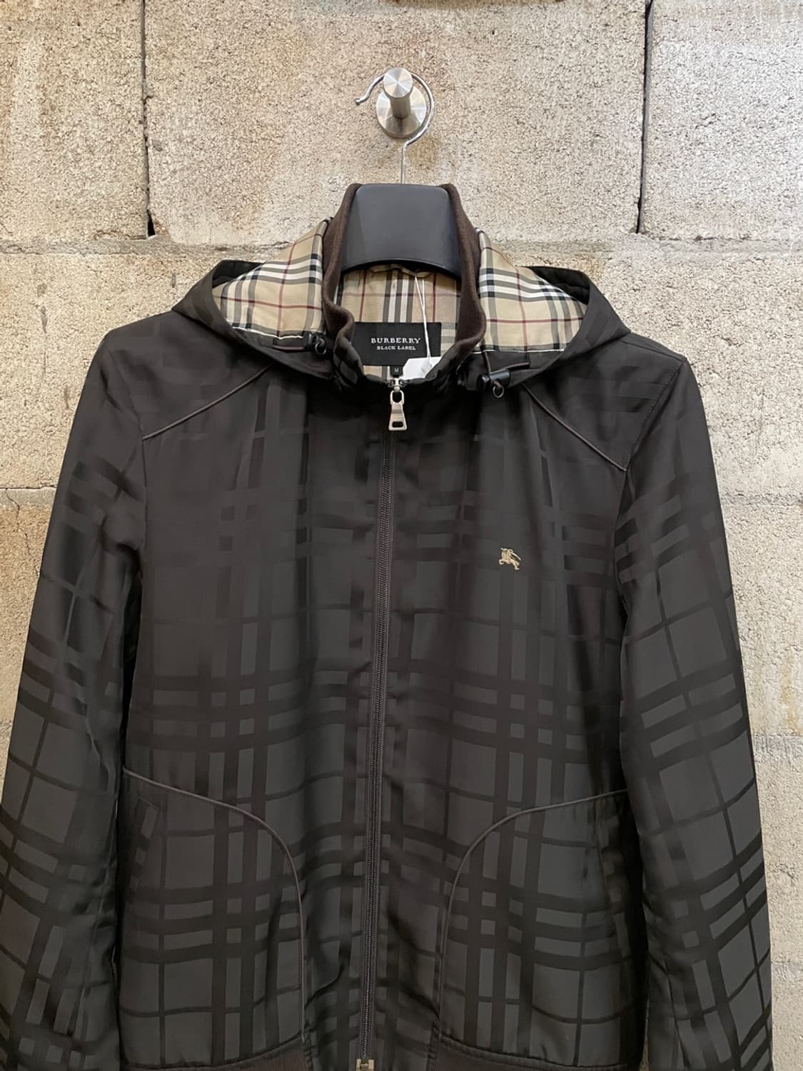 버버리 블랙 라벨 노바 체크 블루종 상품이미지2