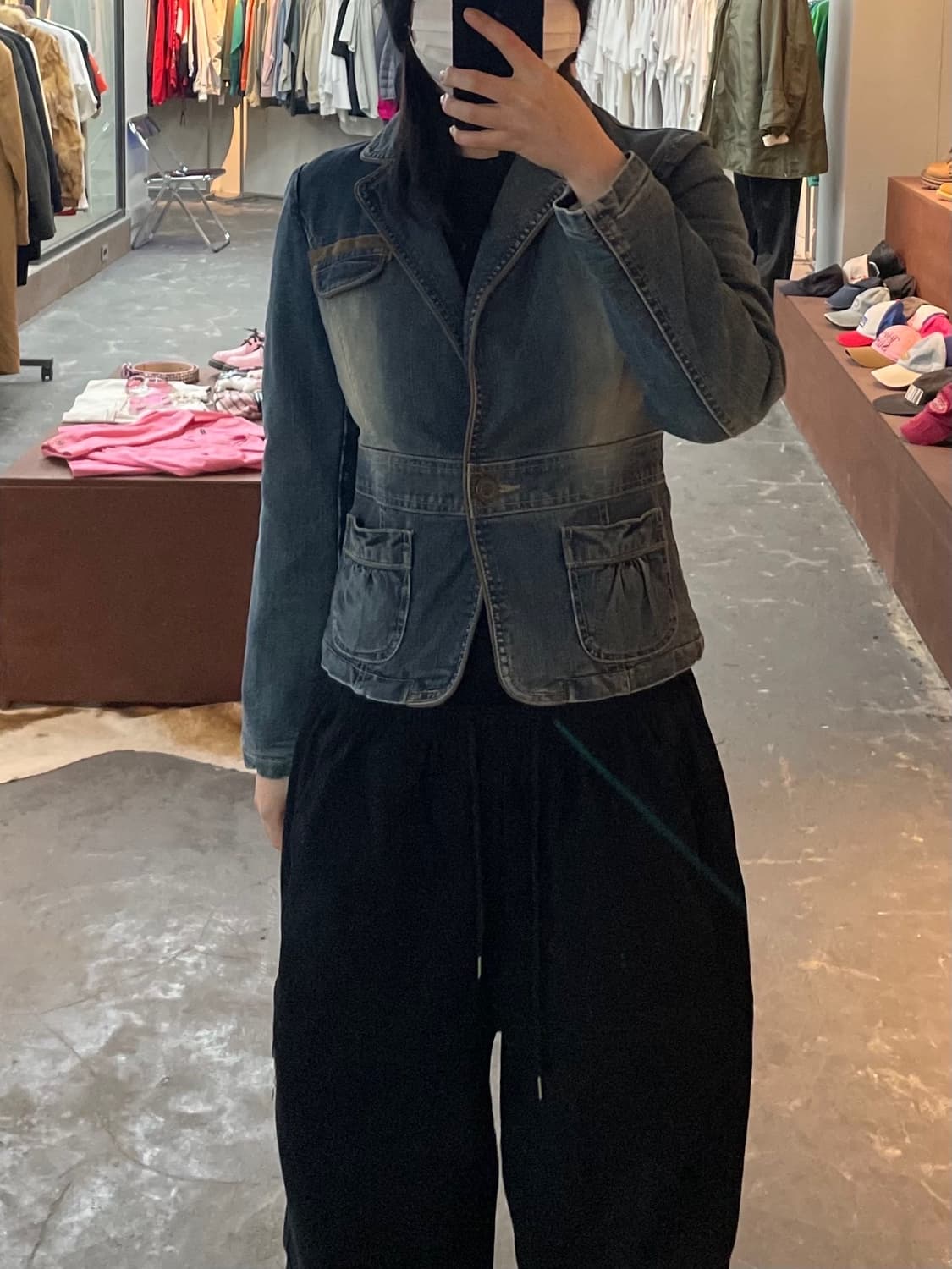 빈티지 y2k 데님 블레이저 자켓 H1913 상품이미지1