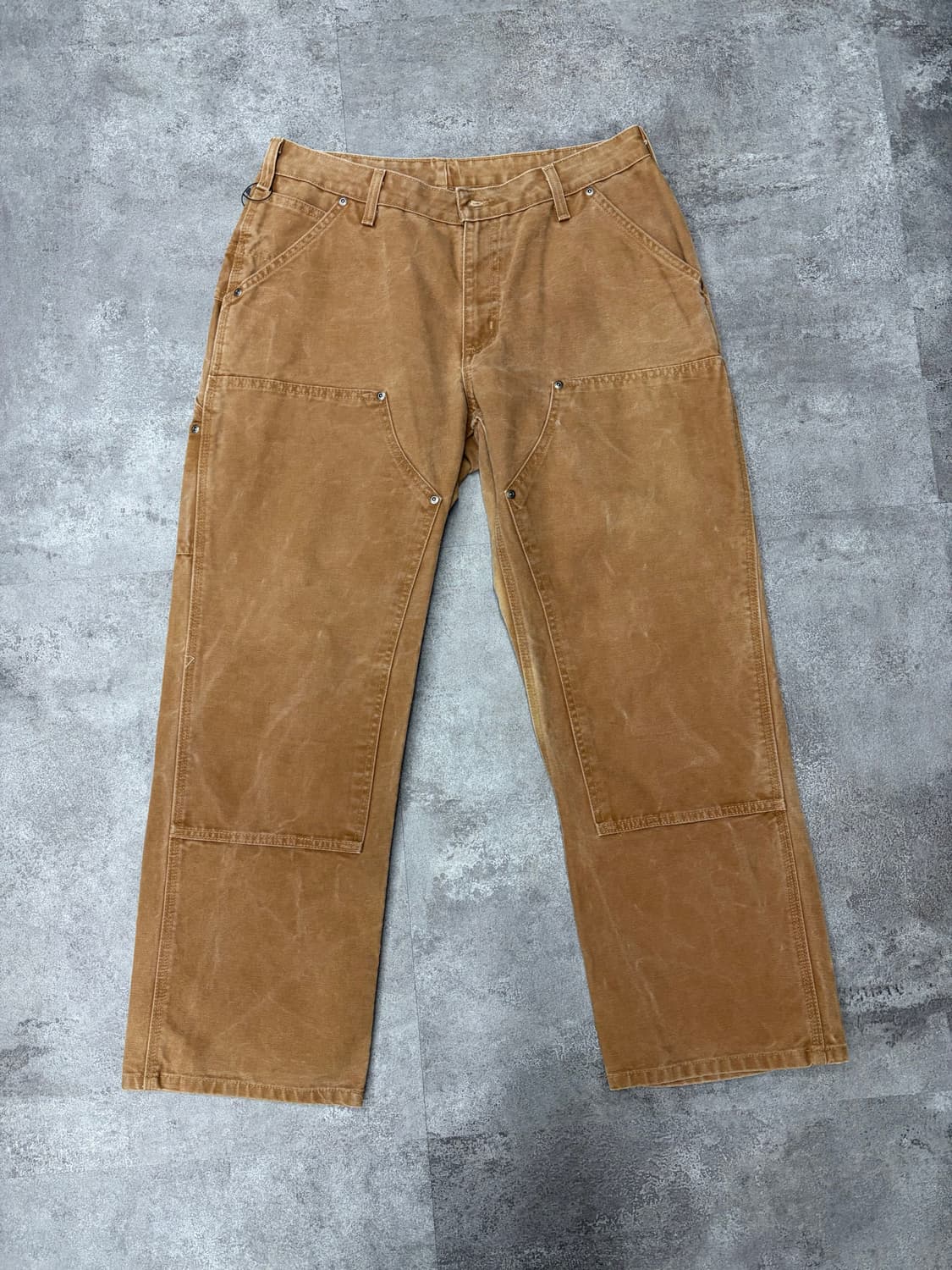 00s 칼하트 Brn 브라운 더블니 워크 팬츠 상품이미지1