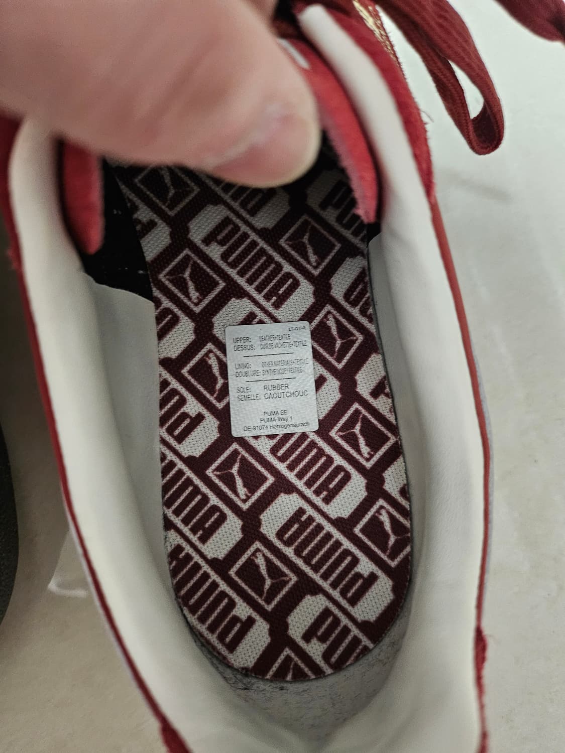 퓨마 Palermo OG intense red warm white 상품이미지3