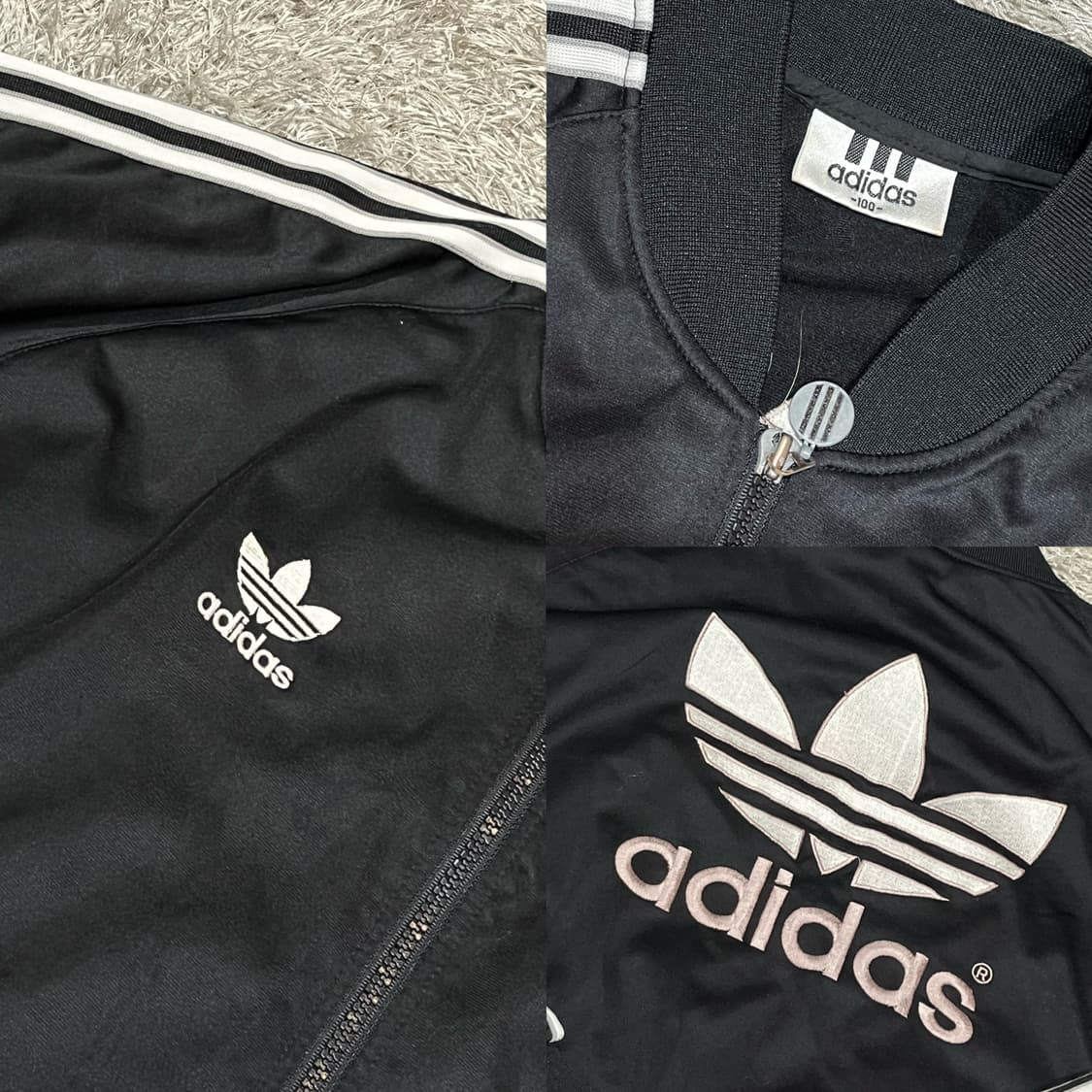 아디다스 블랙 빅로고 져지 봄버 상품이미지6
