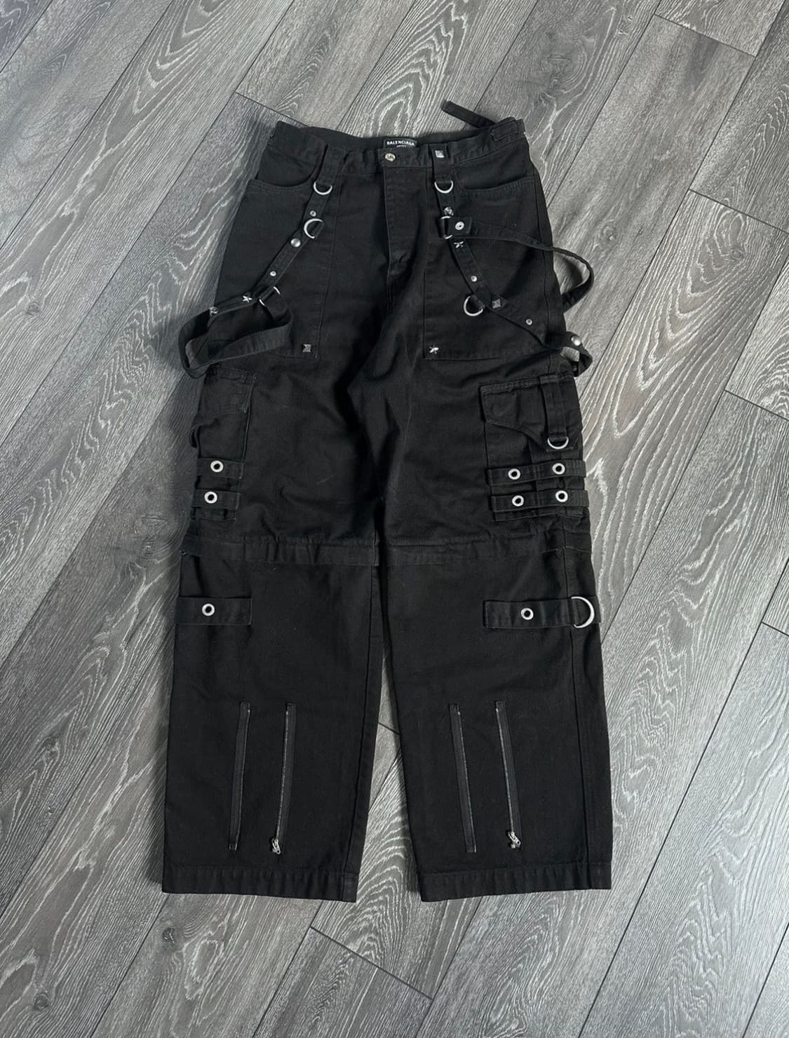 (33) 발렌시아가 21AW 레이버 데님팬츠 블랙 상품이미지1