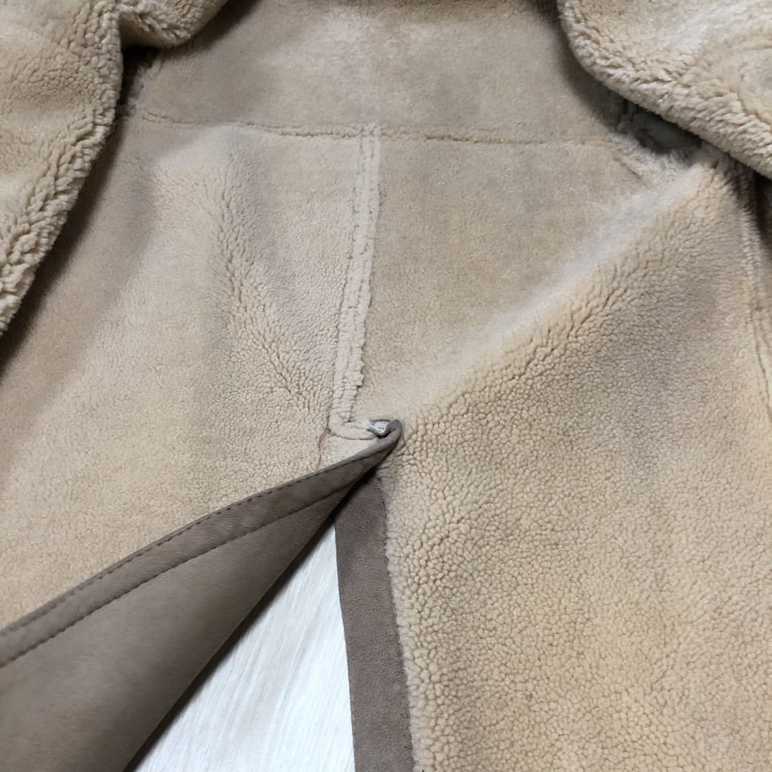 (M-L) Sawyer of Napa 미국제 양털 무스탕 시어링 코트 상품이미지5