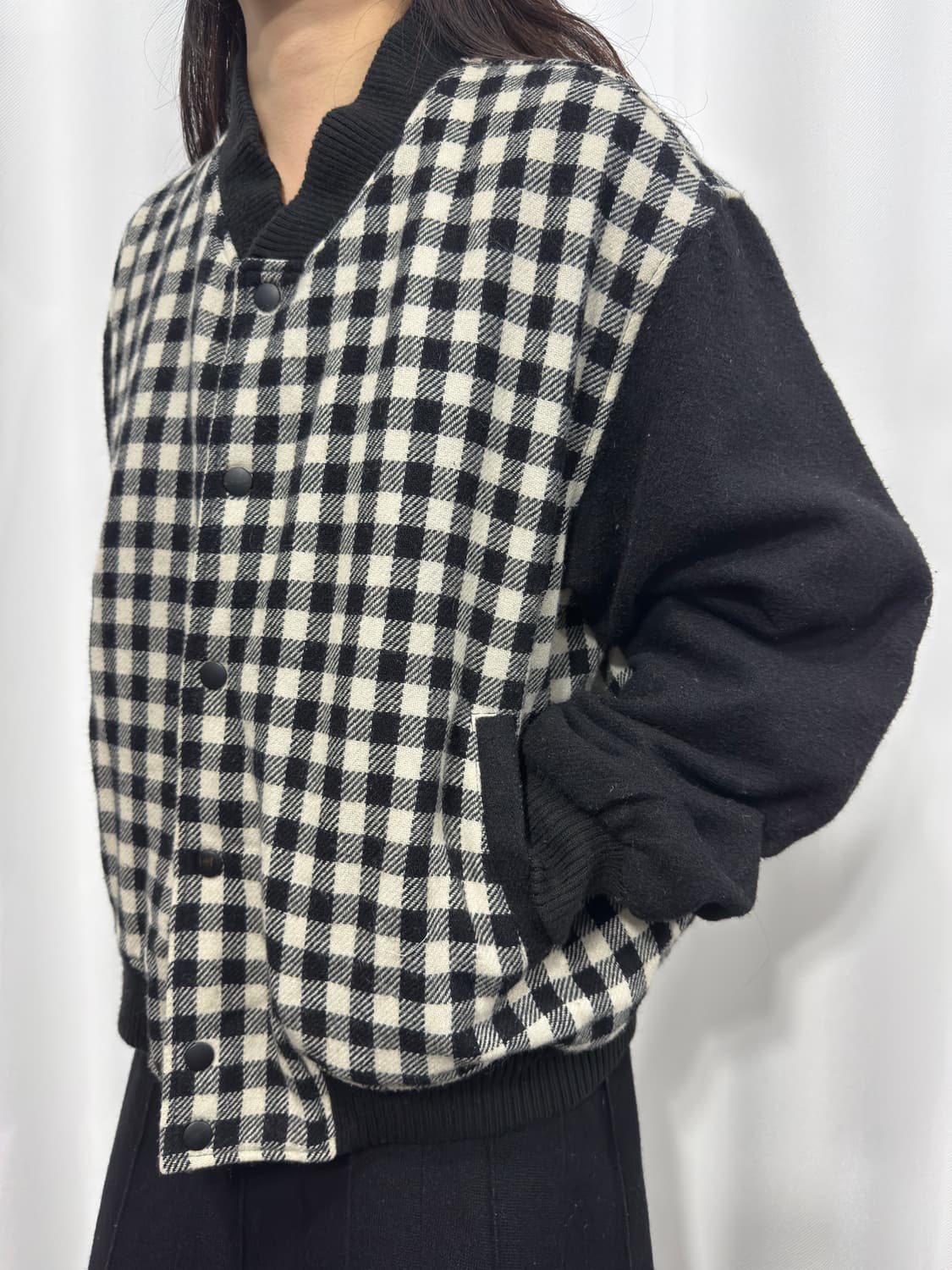 vicenza check button jacket 상품이미지4