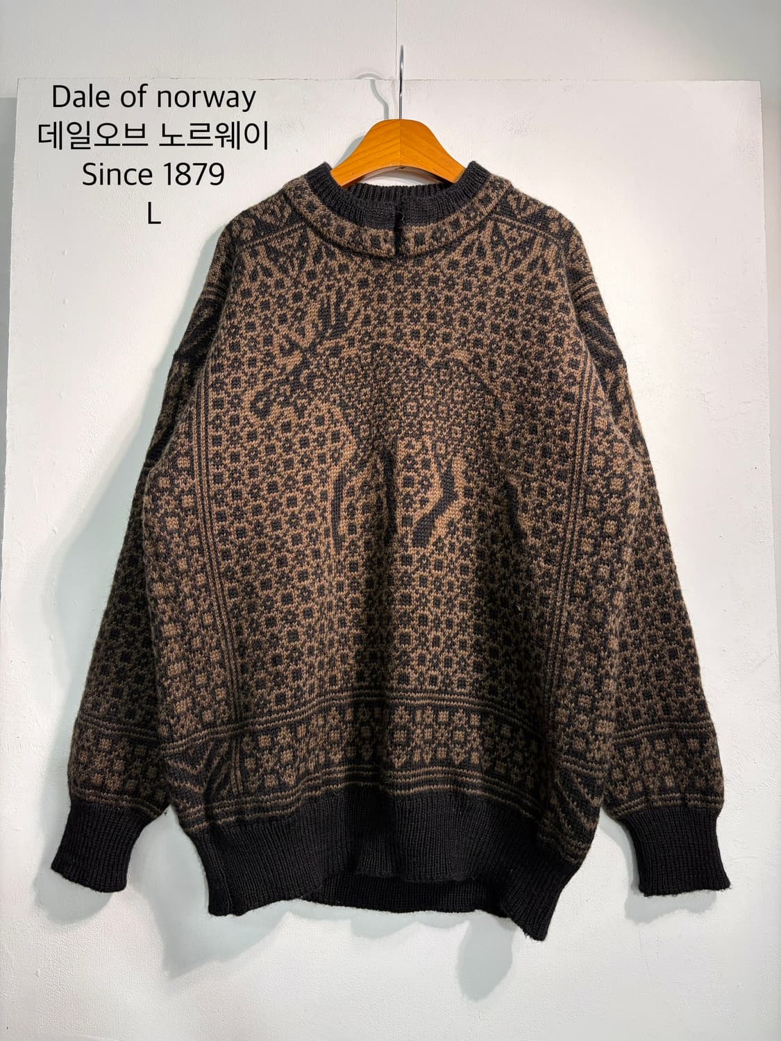 [L] Dale of norway 데일오브노르웨이 울 100% 노르딕니트 상품이미지1