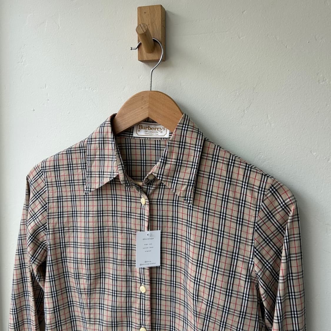 14829 - 버버리 베이지 노바체크 셔츠 상품이미지1