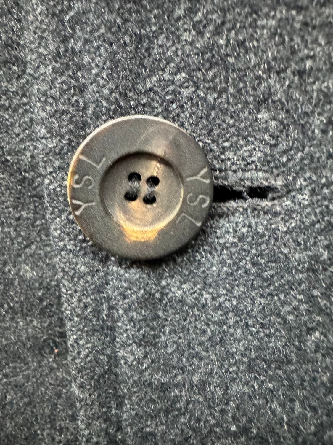 입생로랑 차콜색 울 코트 100(L~XL) 상품이미지5