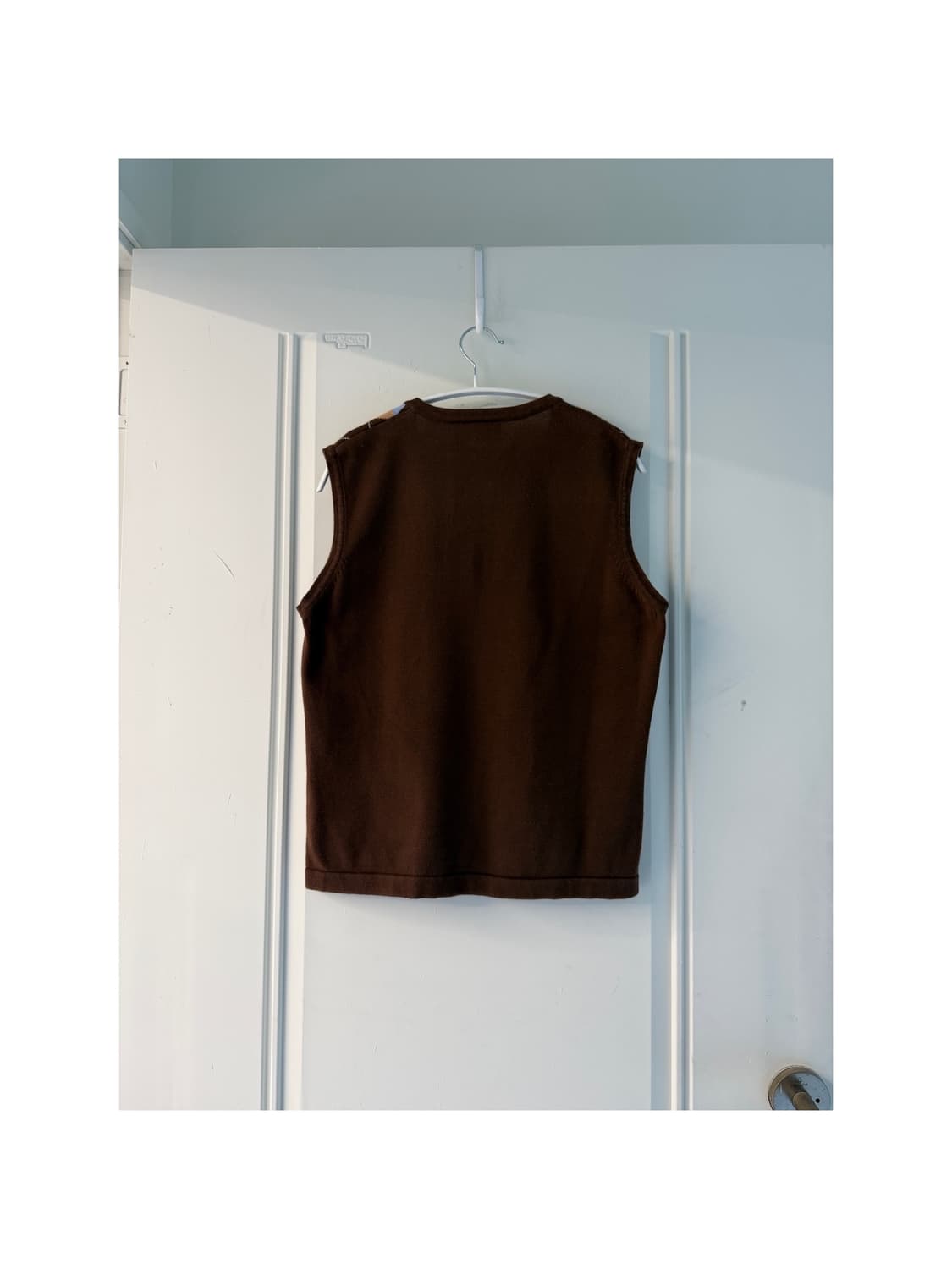 아가일패턴 빈티지 니트 베스트 상품이미지2