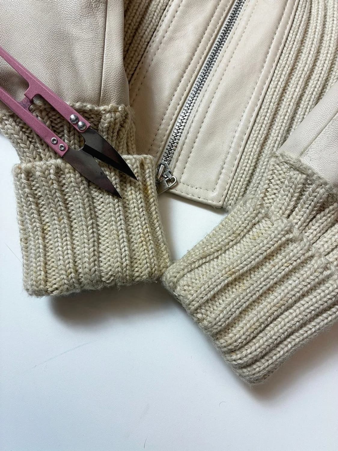 제시카 크리스토퍼 00's Y2K 퍼 크롭 양가죽 자켓 PN8490 상품이미지4