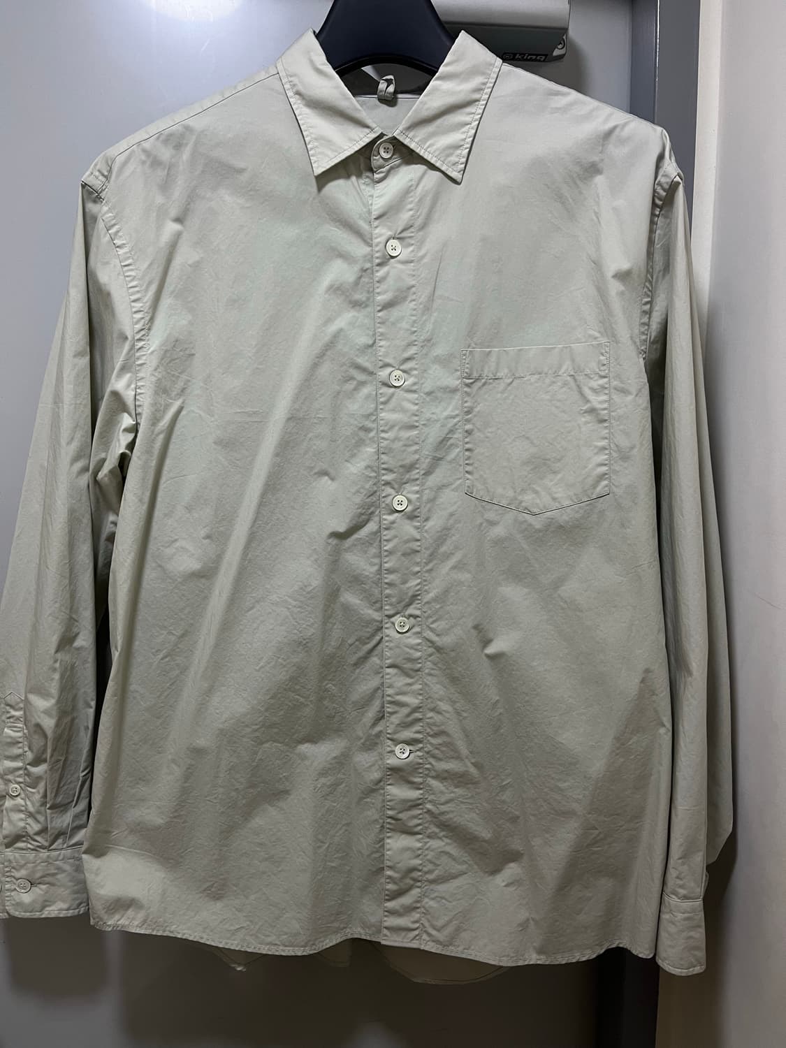 [L] 스티븐알란 타입라이터 에센셜 셔츠 (LIGHT OLIVE) 상품이미지4