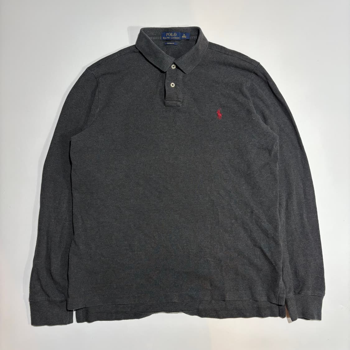 폴로 랄프로렌 차콜 긴팔 카라티 상품이미지1