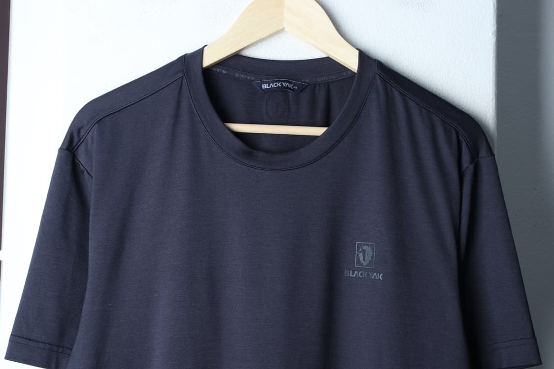 (XL-2XL) 블랙야크 반팔 티셔츠 오버핏 기능성 네이비-H33060 상품이미지3