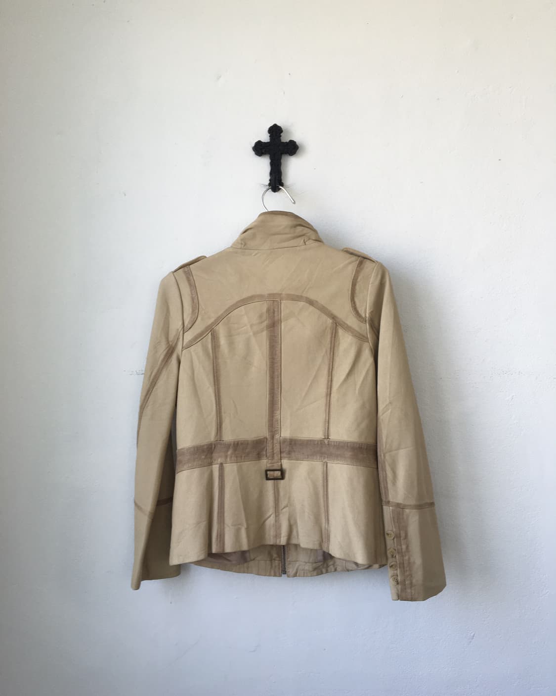 Lamb leather high neck multi pocket jack 상품이미지2
