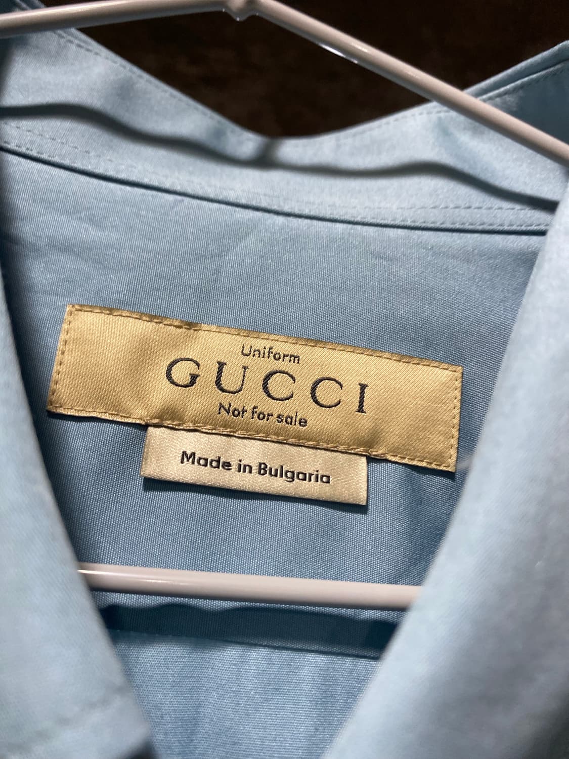 GUCCI 구찌 유니폼 라인 블루셔츠 상품이미지3