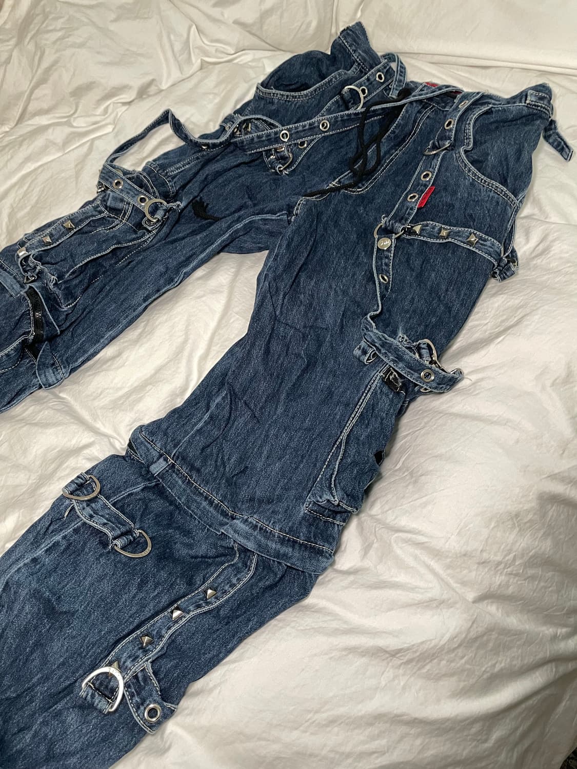 Tripp NYC denim strap pants 트립뉴욕 레이브 청바지 상품이미지3