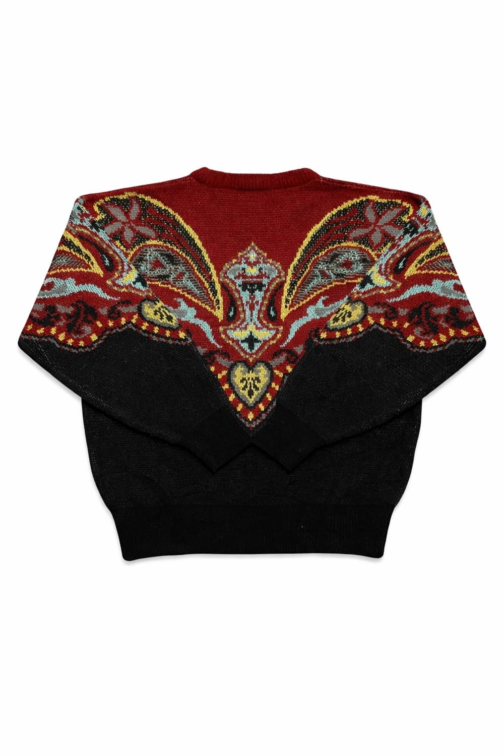 90s 프랑스 파리 빈티지 캉델로로 자카드 에스닉 보헤미안 니트 스웨터 상품이미지2