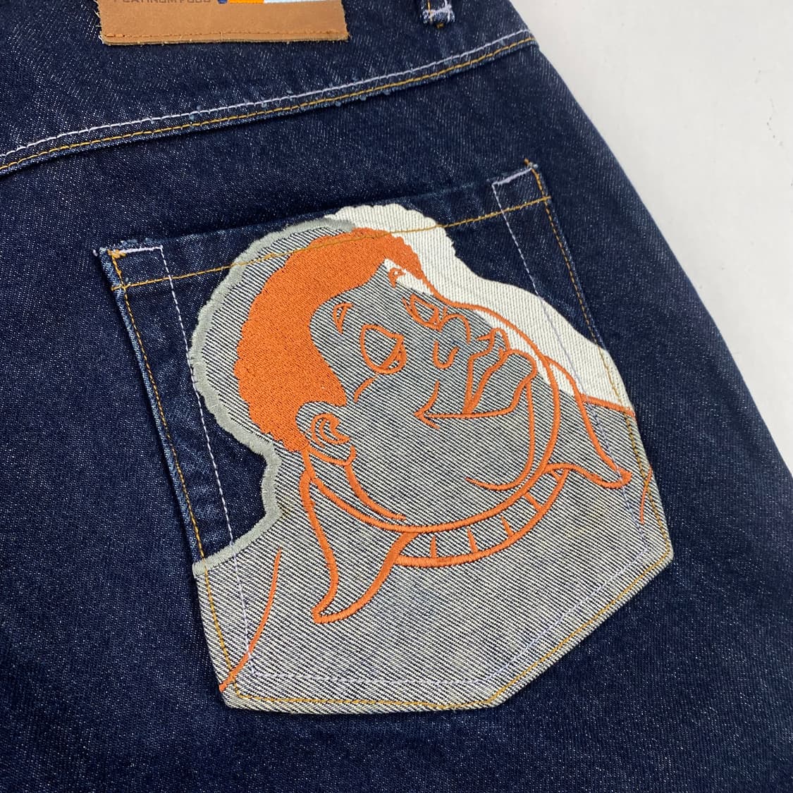 90s FUBU 빈티지 플래티넘 배기 데님 진 (30) 상품이미지4