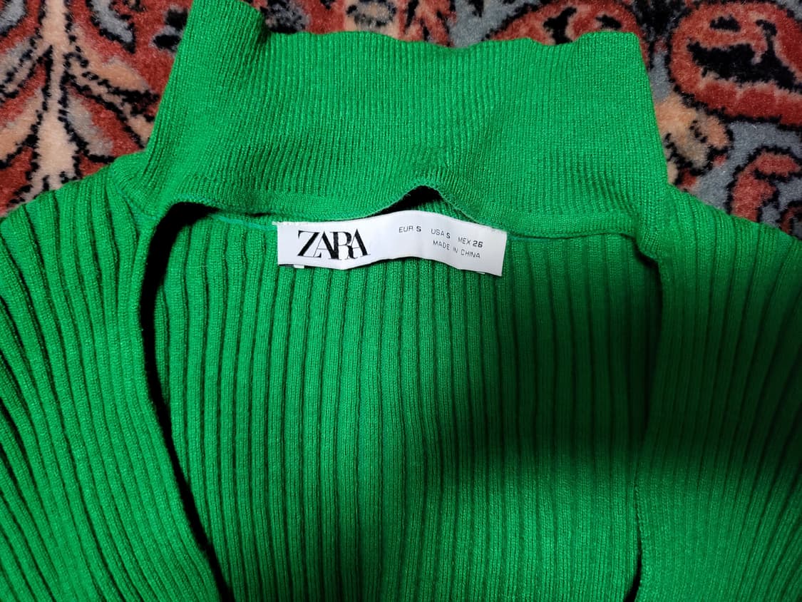 자라 초커넥 크로스 오버 니트 스웨터 상품이미지4