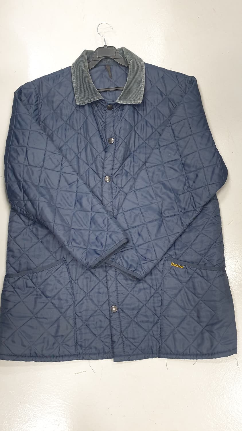바버 퀼팅 자켓 네이비 XXL 상품이미지1