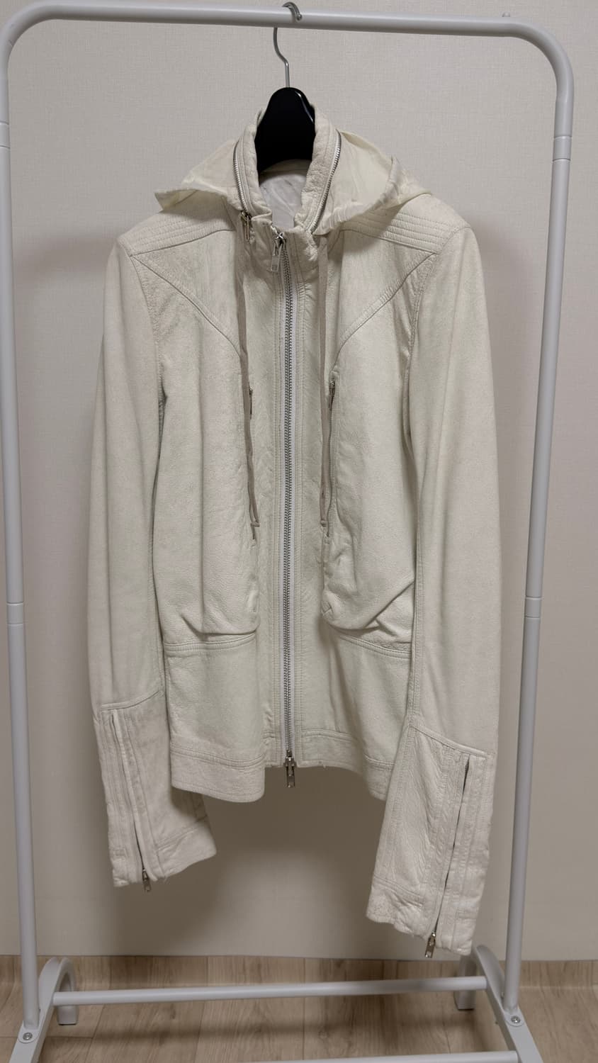 릭오웬스 아카이브 램스킨 화이트 레더자켓50 상품이미지2