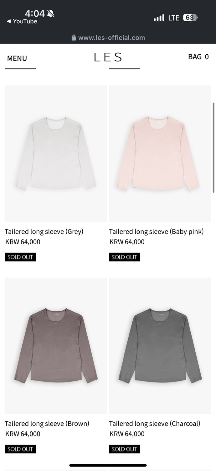 LES Tailered long sleeve 2 상품이미지3