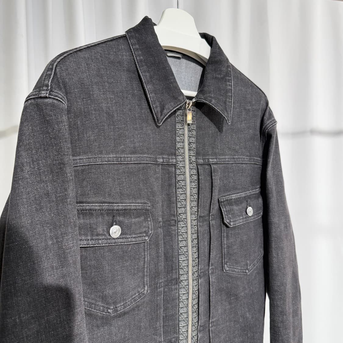 (50) 디올 오블리크 흑청 데님 자켓 상품이미지2