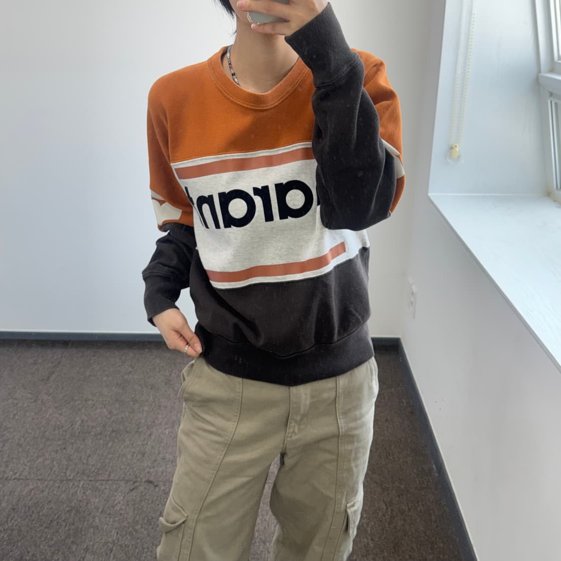 ISABEL MARANT ETOILE 이자벨마랑 에뚜알 배색 맨투맨  상품이미지1