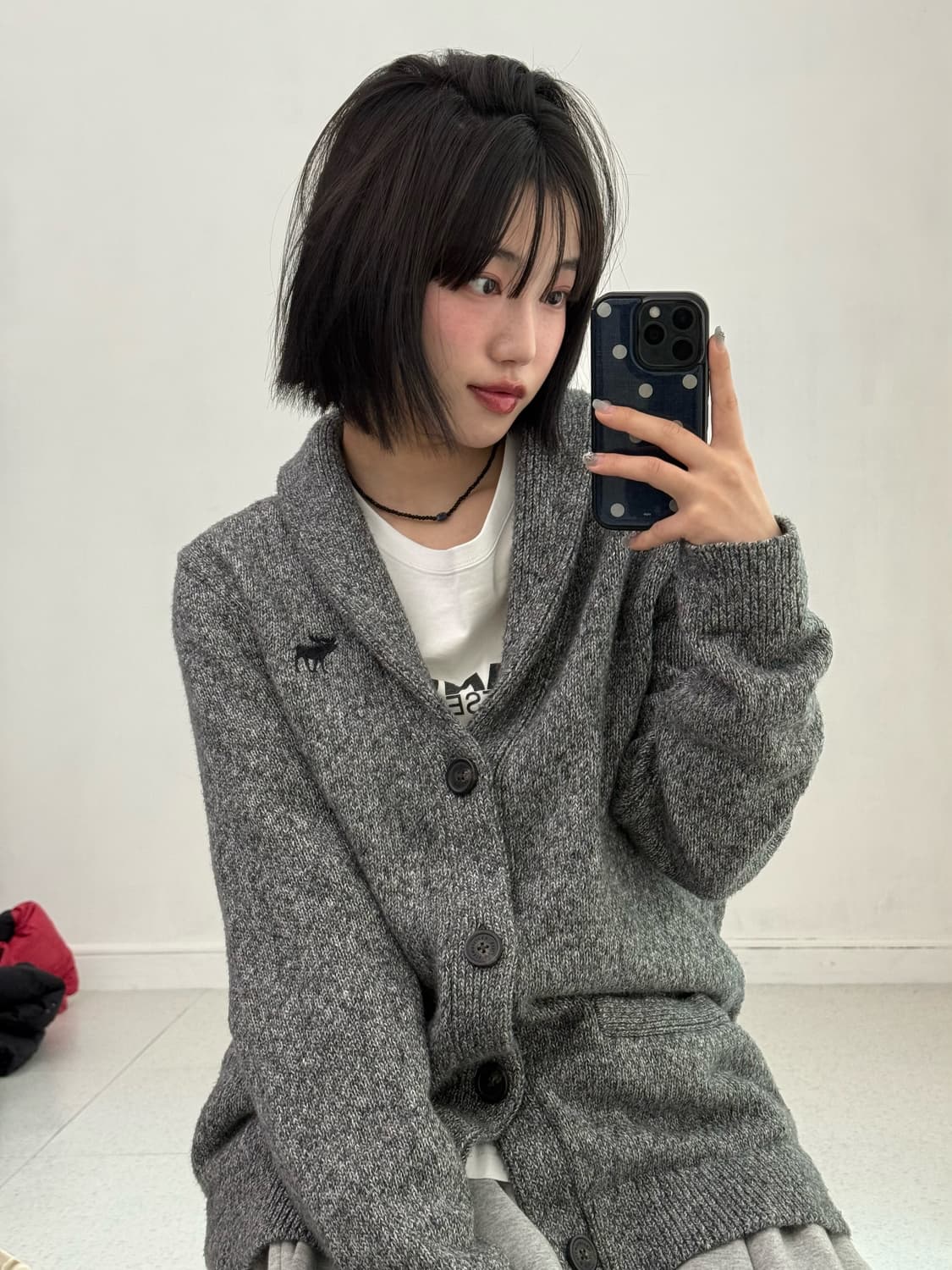 아베크롬비 그레이 니트 가디건 상품이미지5