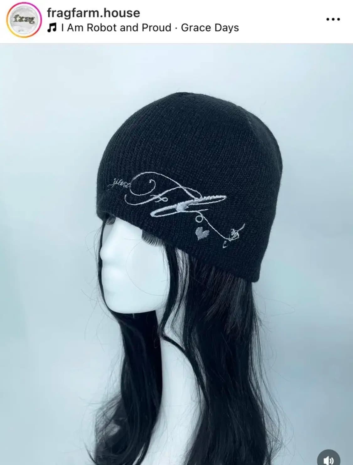 프래그팜 레터링 그래픽 비니 상품이미지1