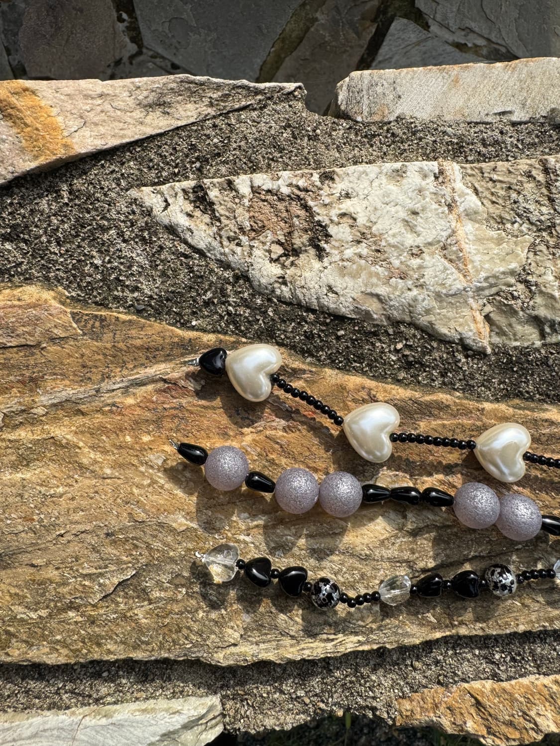 다비즈 블랙하트 진주하트 상품이미지4