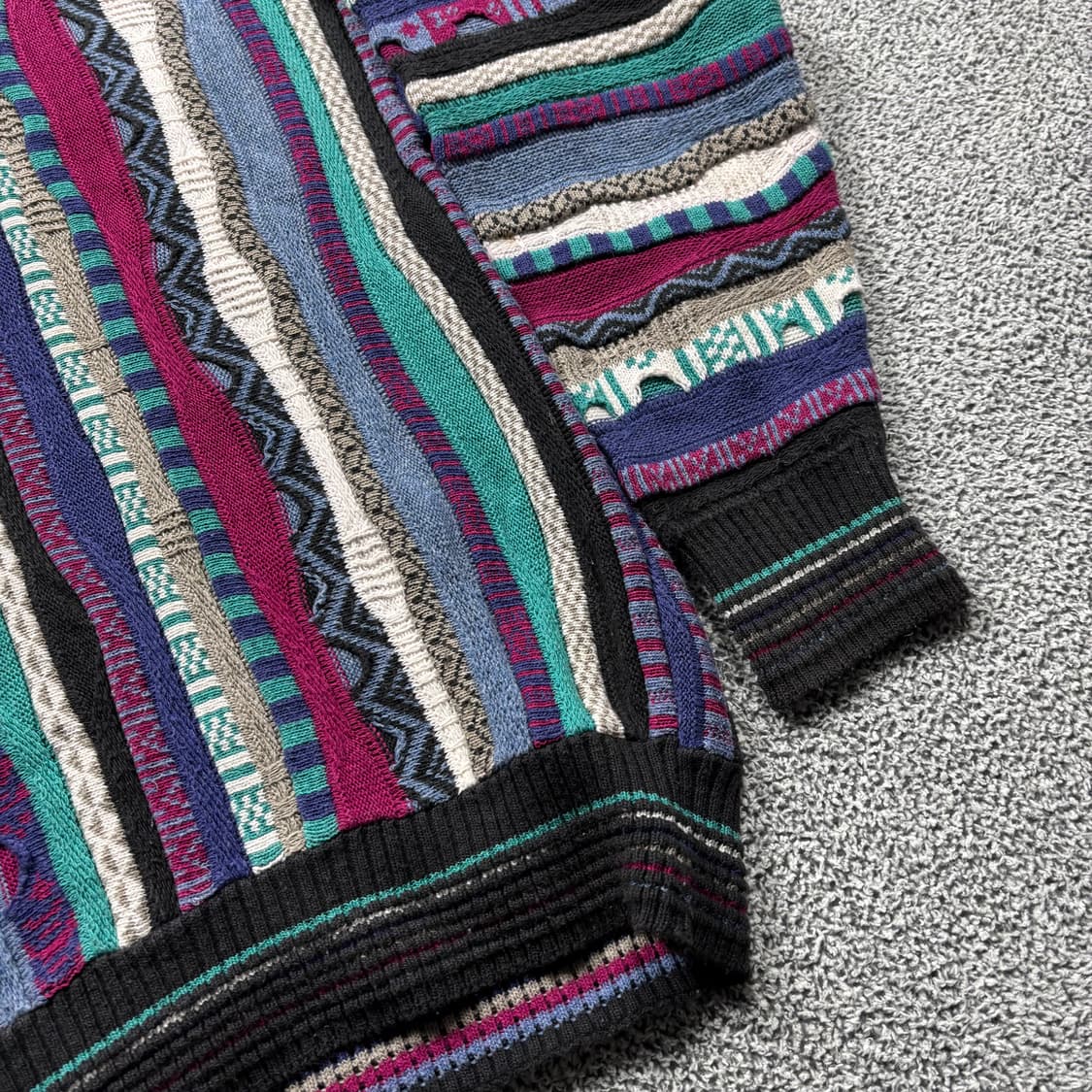 유럽 메이드 빈티지 패턴 카라 니트 상품이미지2