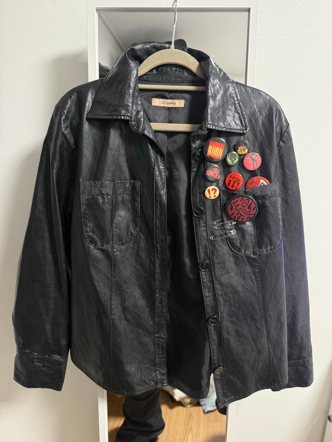 빈티지 레더 자켓 상품이미지2