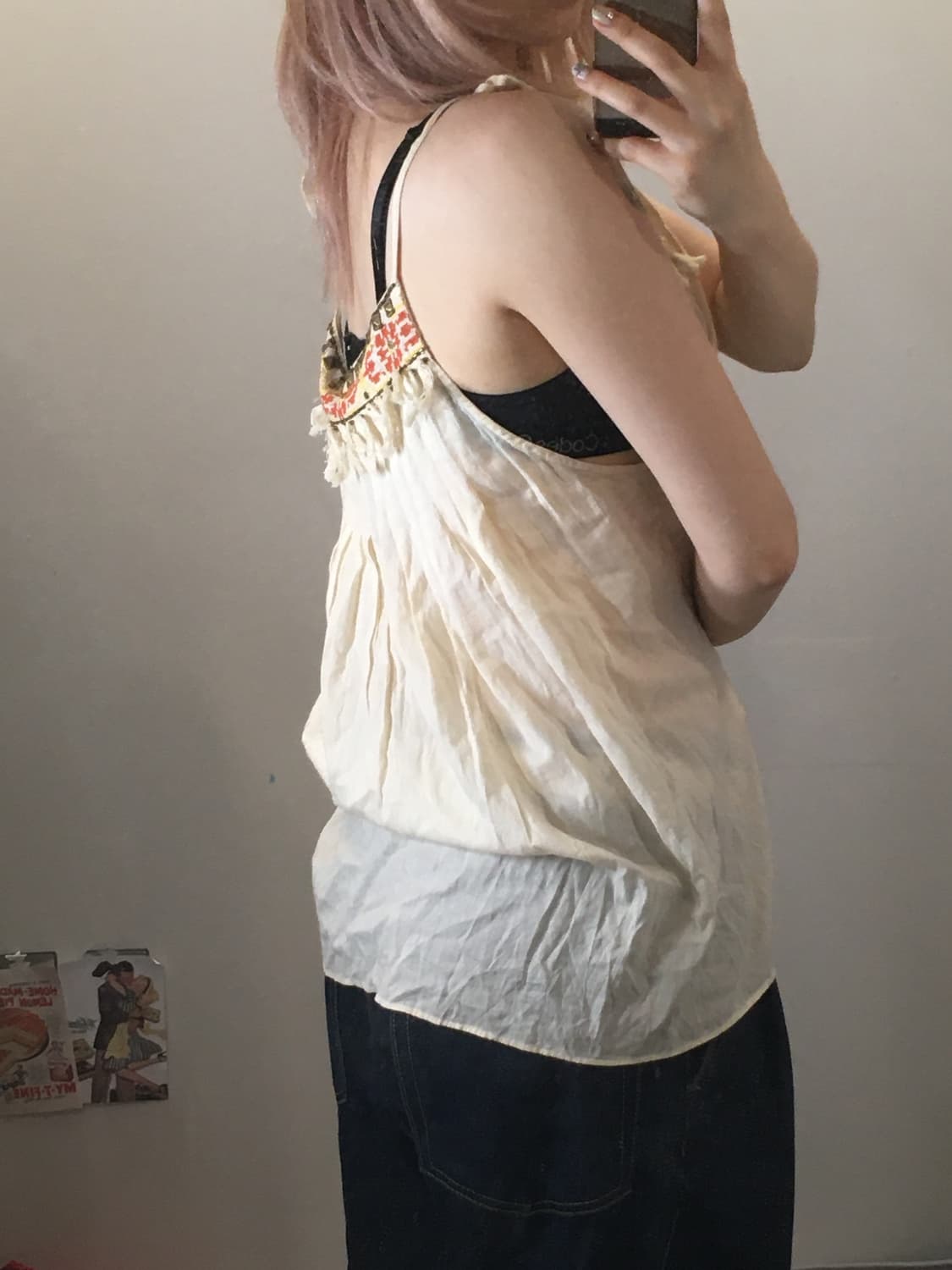 jpn vintage 보호시크 에스닉 슬리브리스 상품이미지2