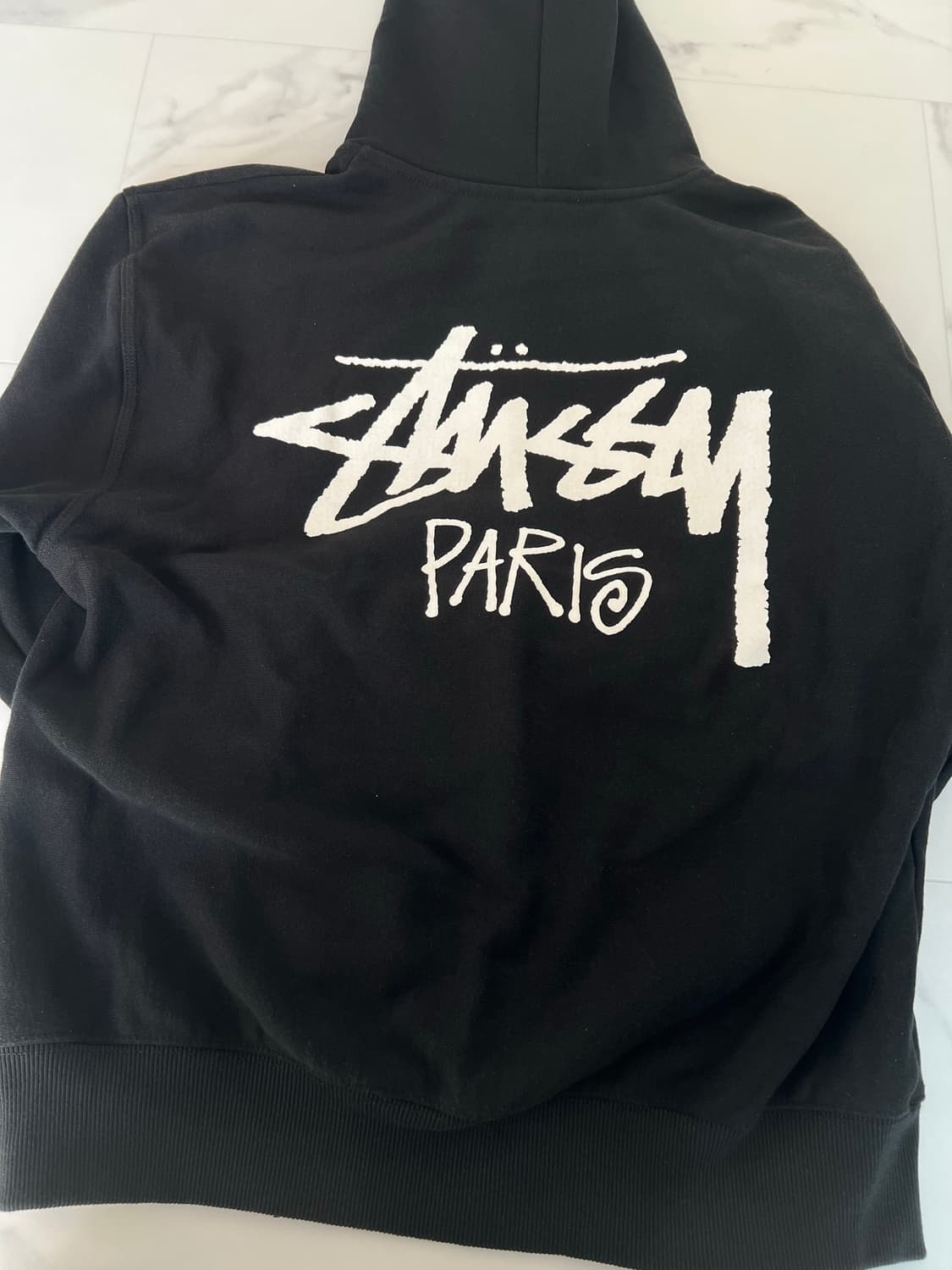 스투시 파리 후드 집업 L 상품이미지3