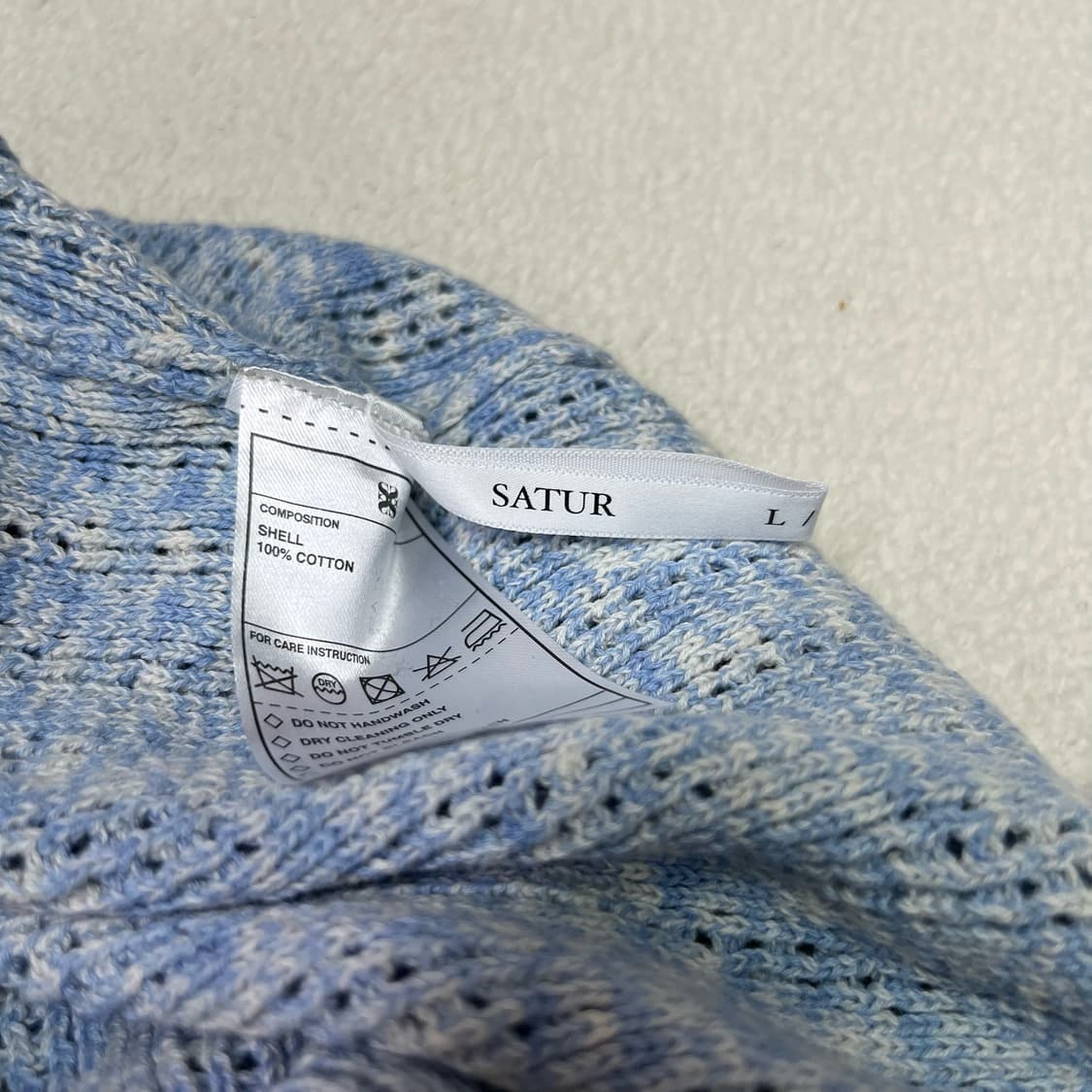 Satur coast citron natural mesh knit 상품이미지7