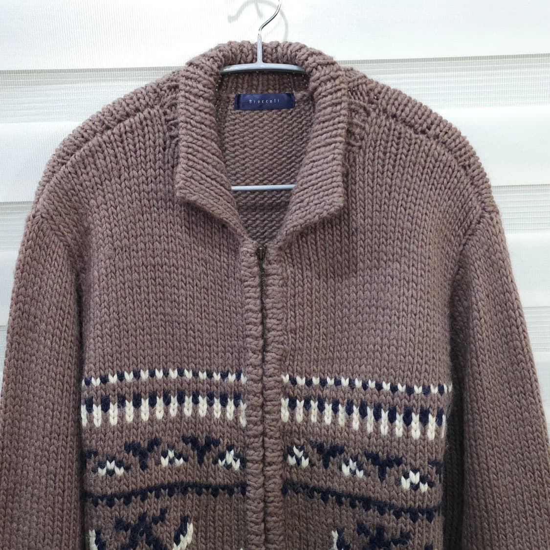 JAPAN 빈티지 BROCCOLI 헤비울 집업니트- 우먼프리 상품이미지2