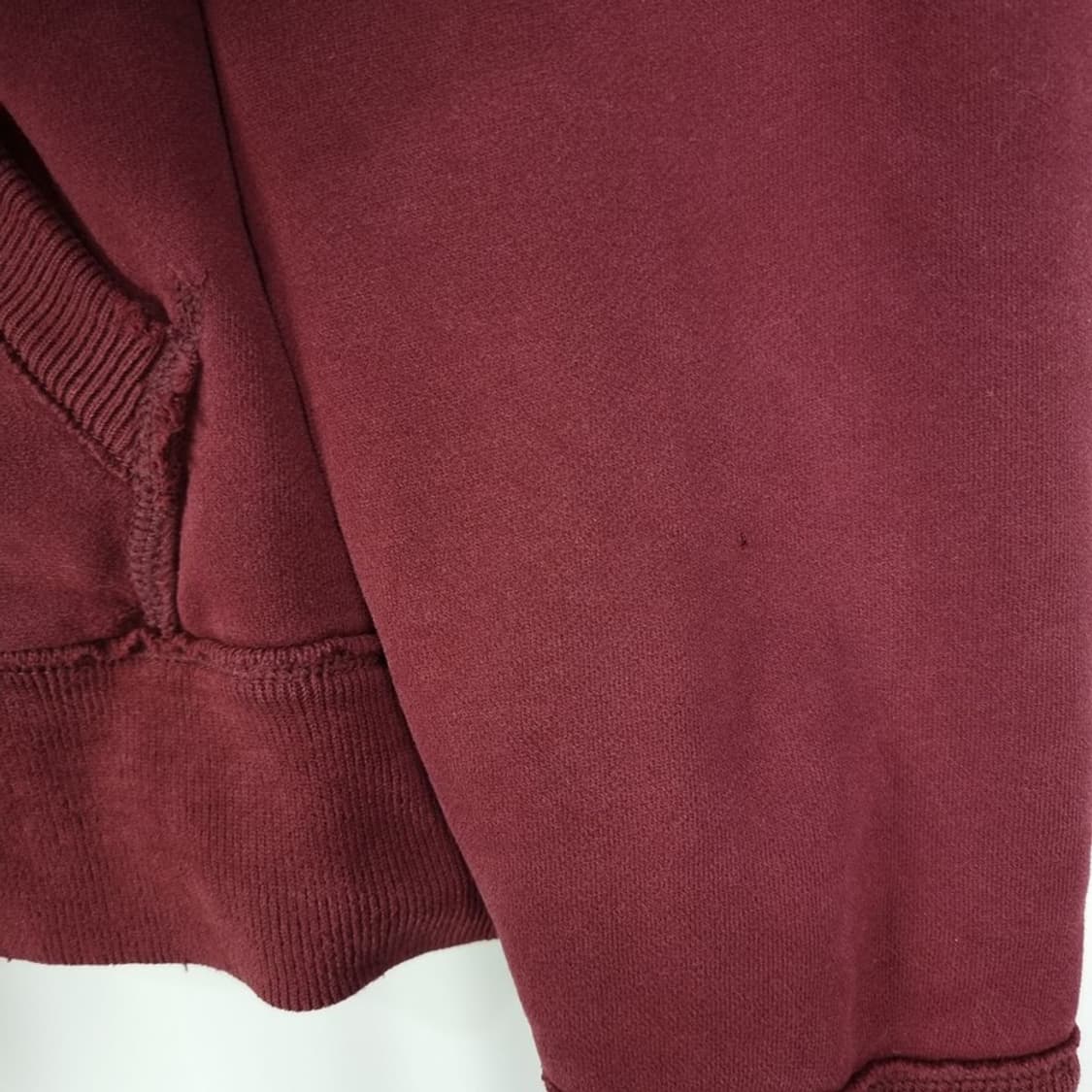 [홀리스터] Y2K 빅로고 패치 빈티지 후드 집업 버건디 M18524 상품이미지10