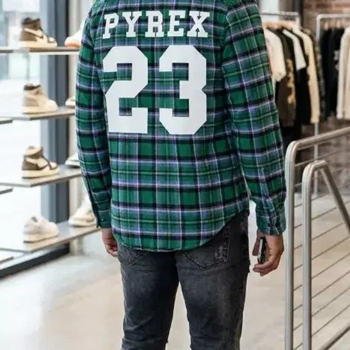 폴로 버질아블로 파이렉스 오프화이트 Rugby 체크 셔츠 95~100 상품이미지1