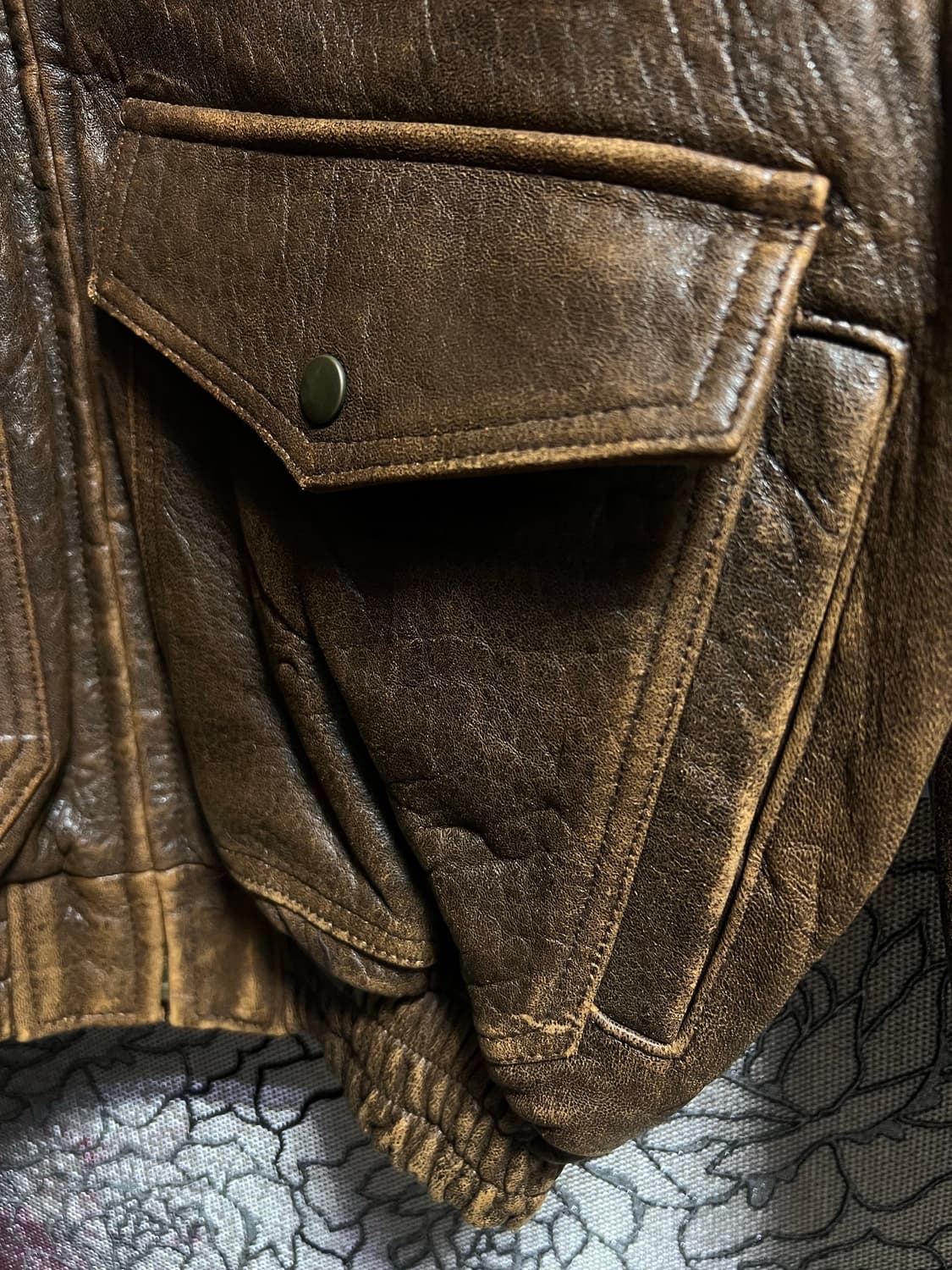 TIME&TIDE FLIGHT 가죽 플라이트 자켓 상품이미지4