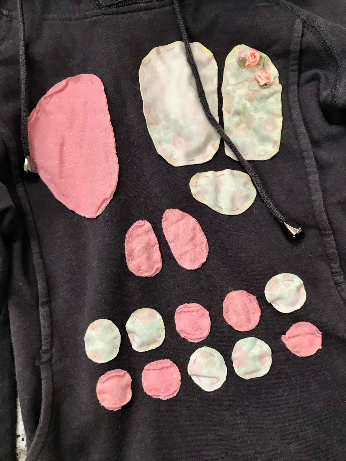 Patchwork Skull Hoodie Op 상품이미지3