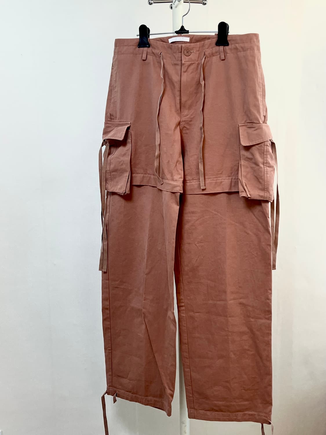 Studiotable two way cargo pants peach 상품이미지2