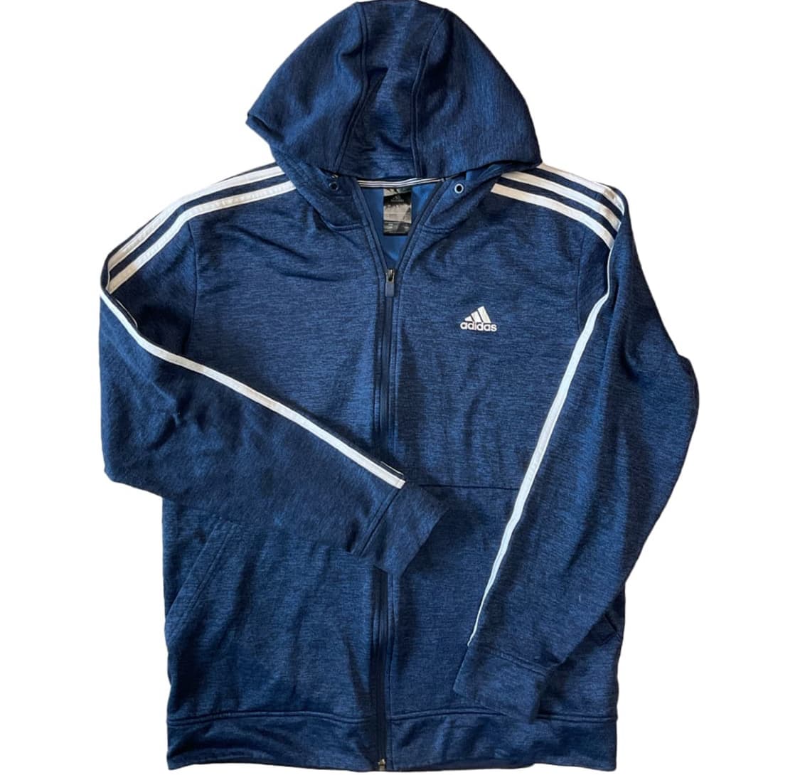 아디다스 삼선 후드 저지 (네이비) 상품이미지1