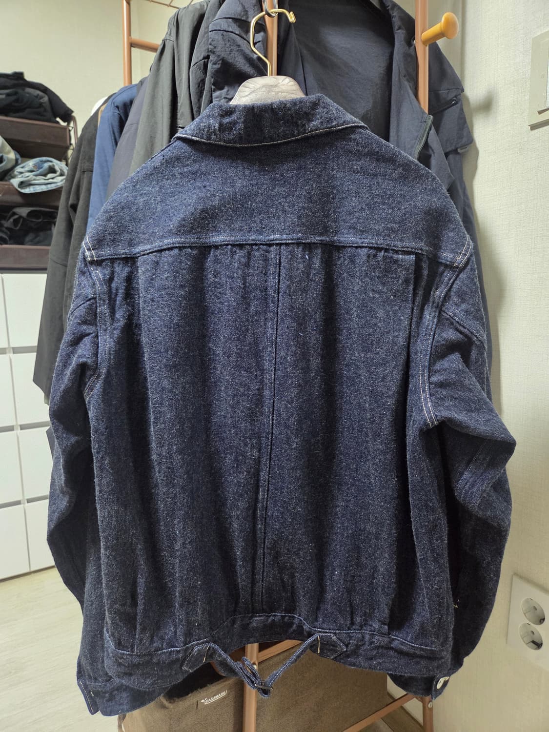 24aw 코모리 데님자켓 네이비 2사이즈 상품이미지3