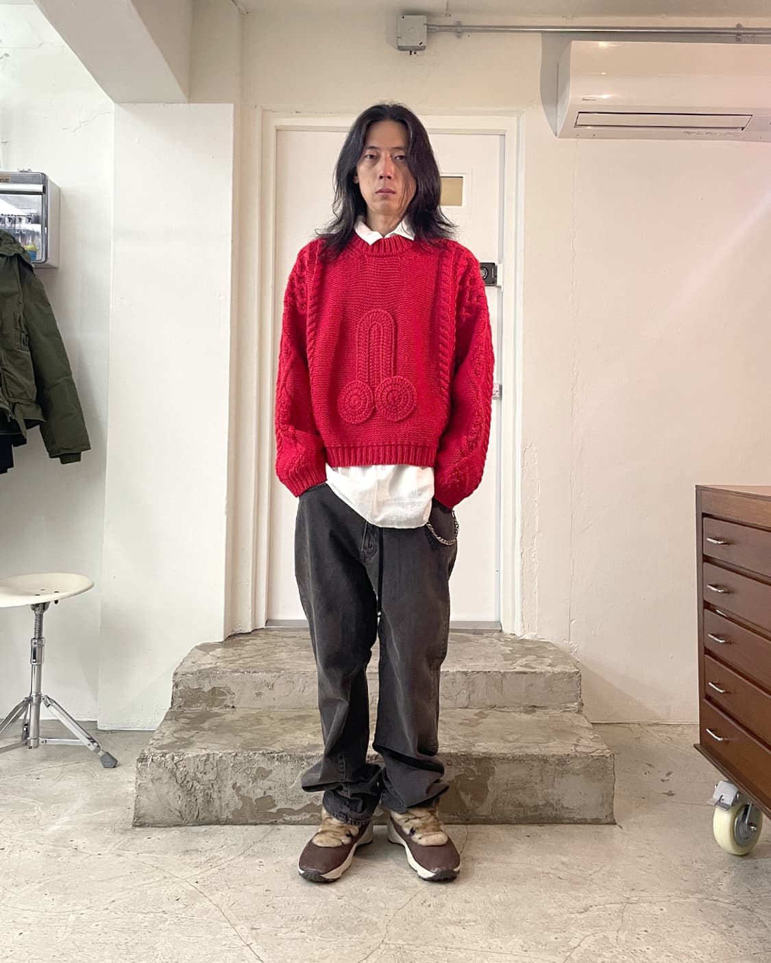 마리아노 Magliano 크루넥 스웨터 S 상품이미지8