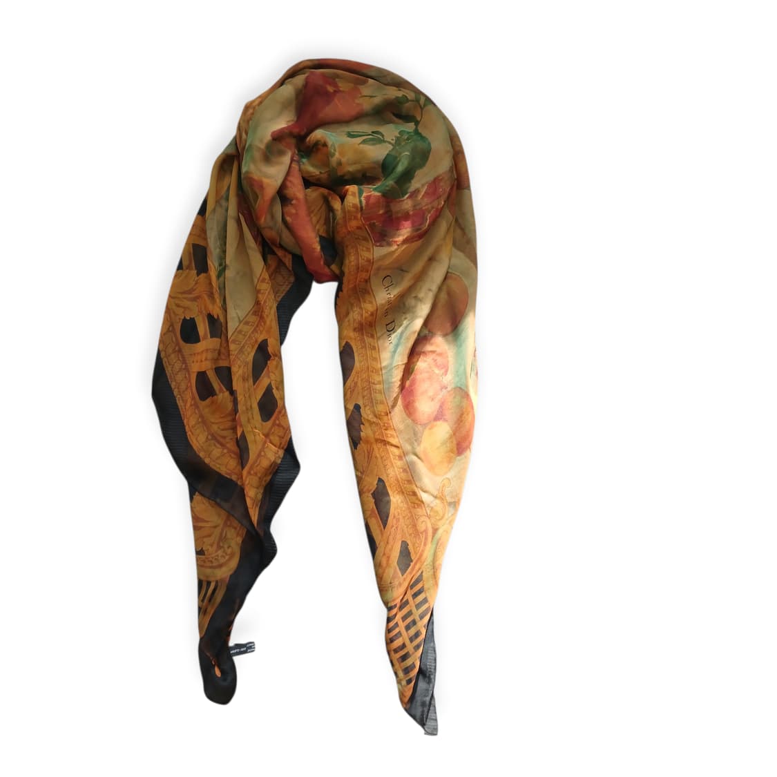 크리스찬 디올 정물화 실크 스카프 상품이미지6